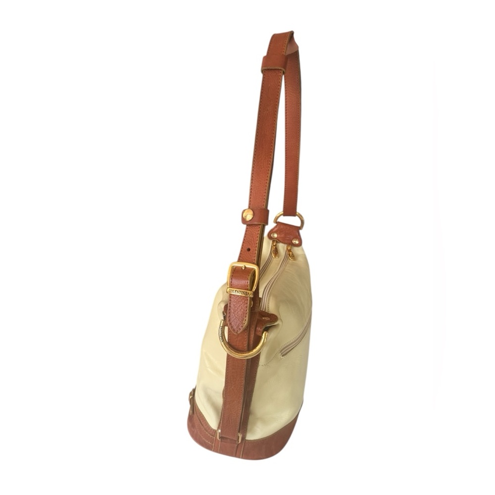 Valentina |Color light Yellow Authentic Italian Purse large dual pocket - Picture 6 of 14